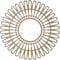 Ekena Millwork Cornelius Wood Fretwork Pierced Ceiling Medallion, Hickory, 22"OD x 8 1/8"ID x 3/8"T CMWP22X0375CRHI - alternate 5